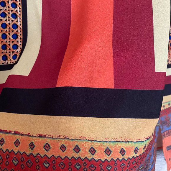 Clover Canyon | Printed Flowy Top | Open Back | Size Small - Picture 10 of 11